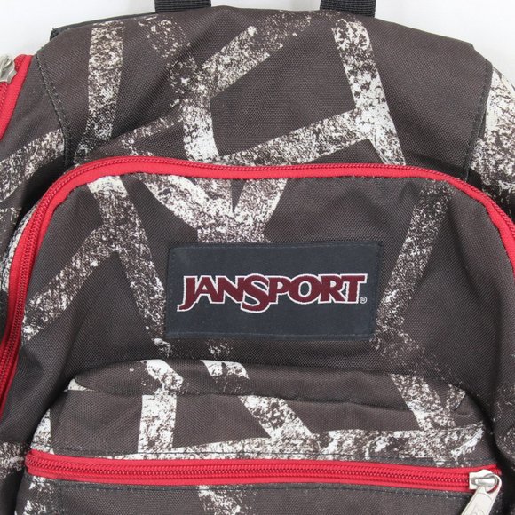 JanSport School Day Backpack Birch Tree Timber Pattern 4-Compartments Unisex - Picture 2 of 8